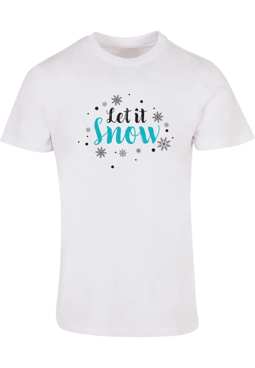 

Футболка Merchcode " Merchcode Мужская футболка Let it Snow с круглым вырезом ", белый