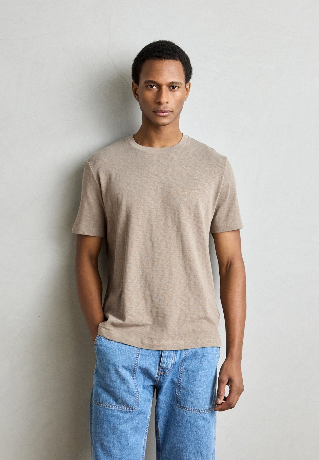 

Базовая футболка LOGO PRINT Marc O'Polo DENIM, оливковый