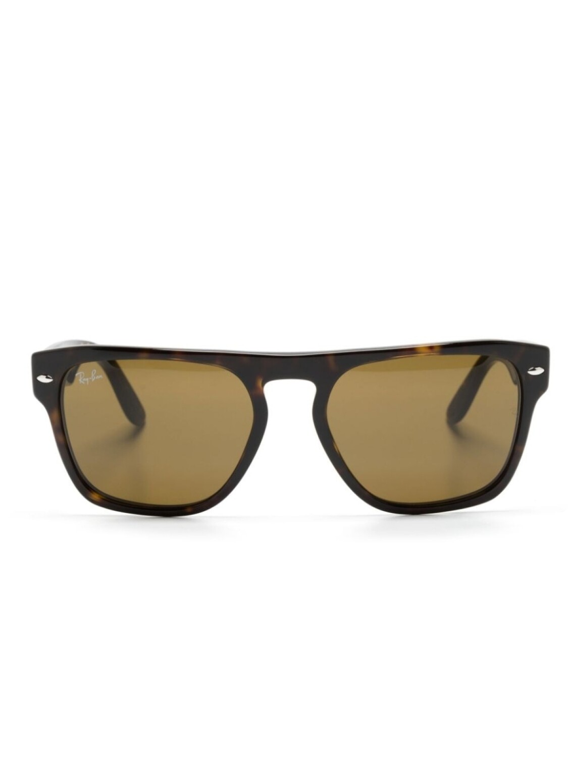 

Ray-Ban солнцезащитные очки в квадратной оправе, коричневый