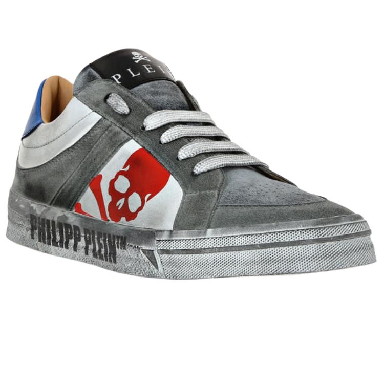 PHILIPP PLEIN Кроссовки для скейтбординга Retrokickz Low top Unisex Gray — фото 4