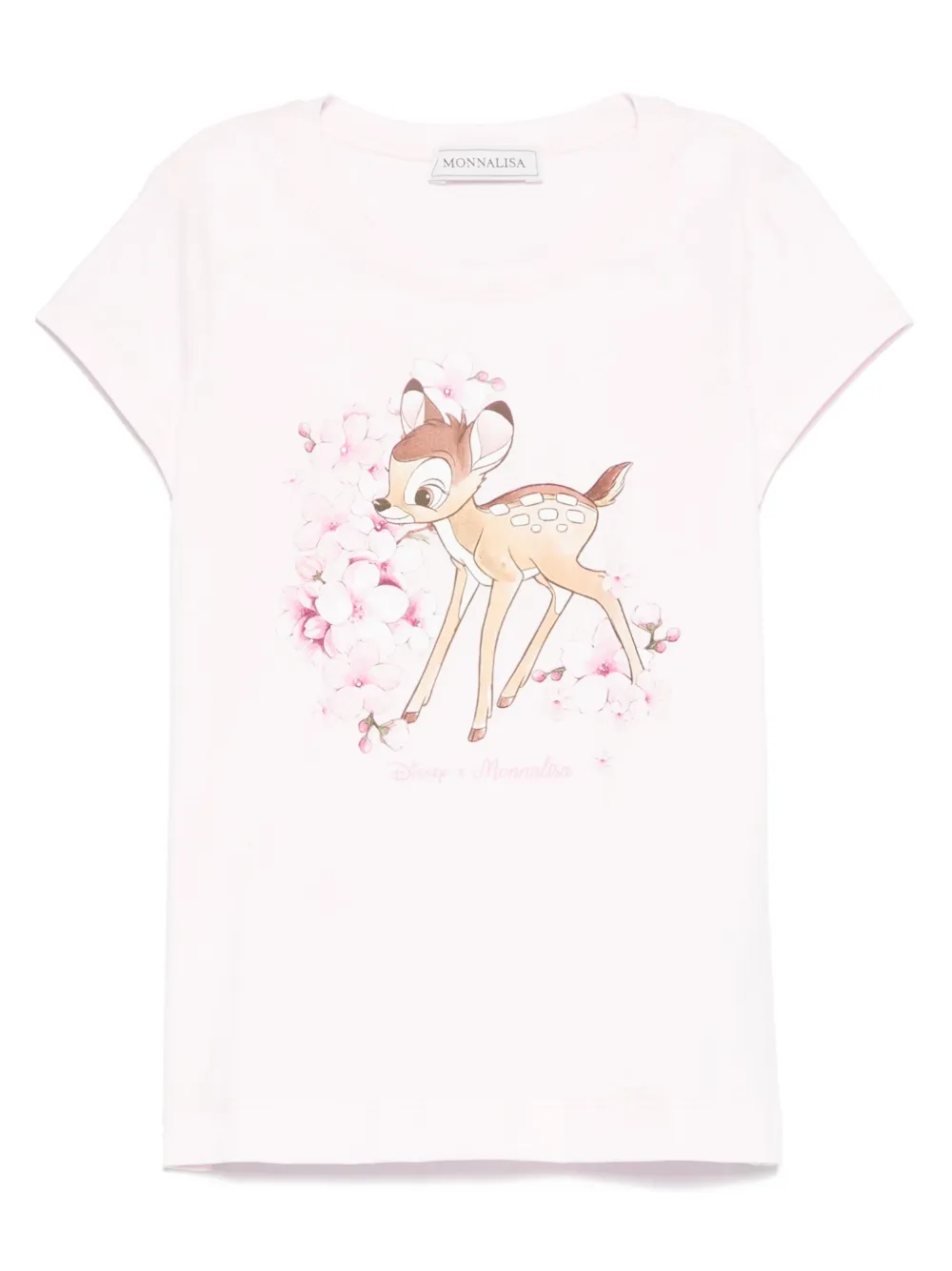 

Футболка с принтом Bambi из коллаборации с Disney Monnalisa, розовый