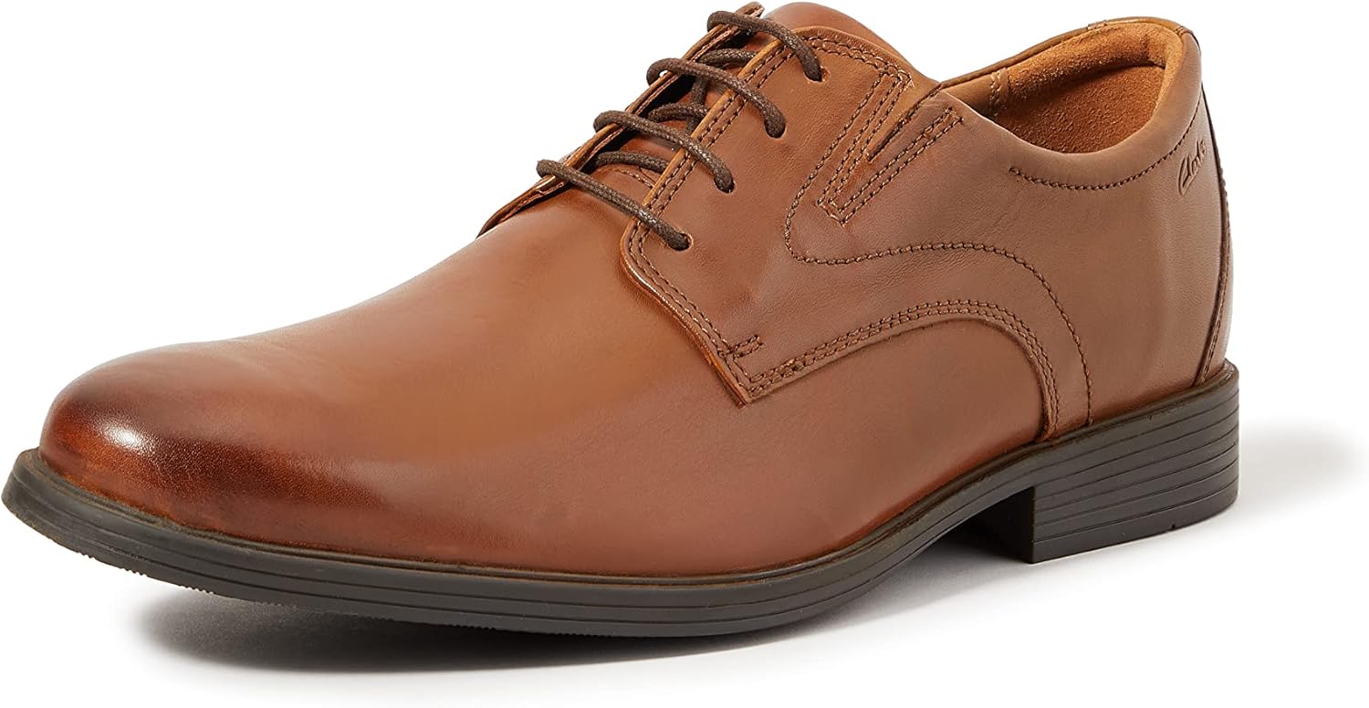 

Мужские оксфорды Clarks Whiddon Cap, Dark Tan Lea