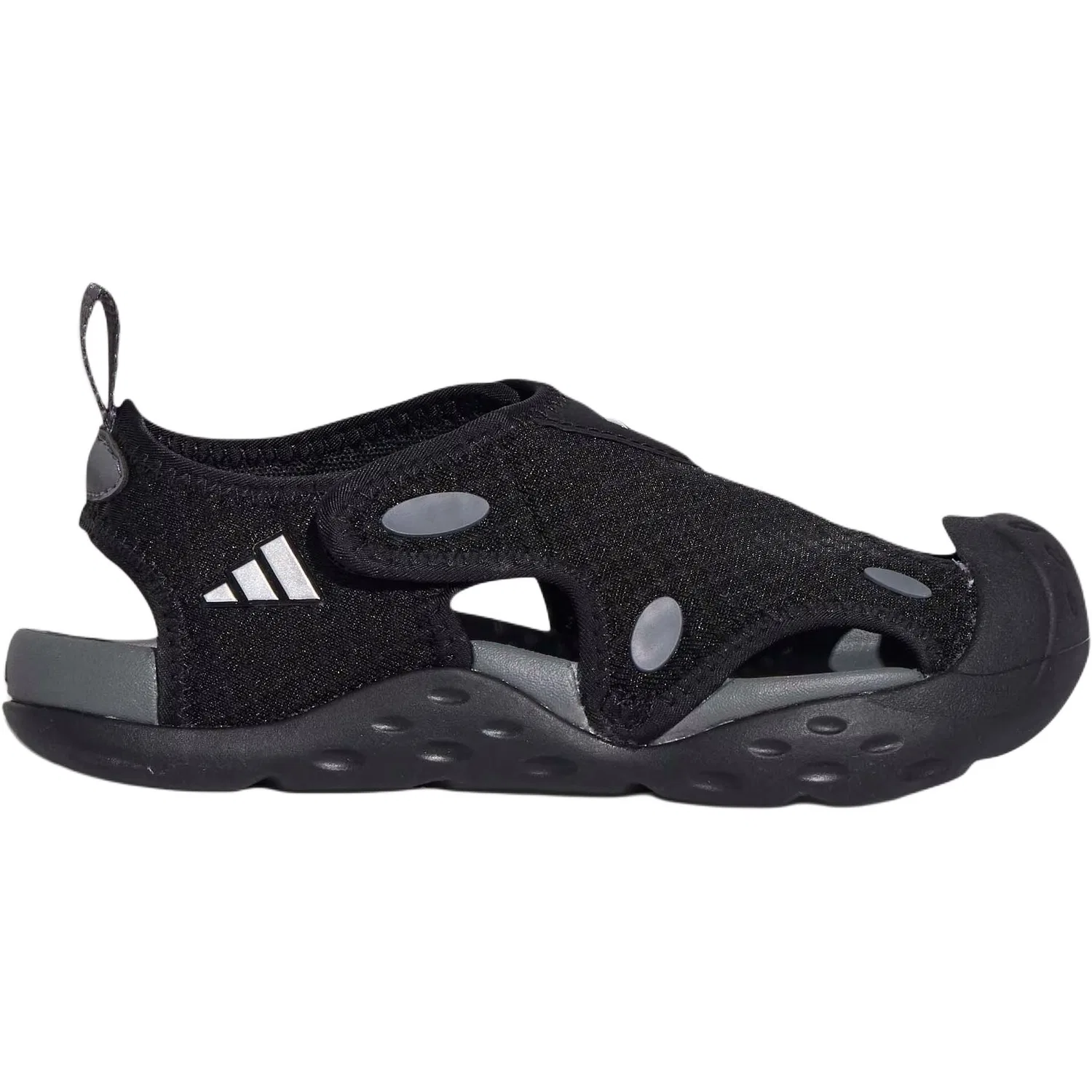 Сандалии STARSTRIDE slip resistant abrasion resistant low top black kids' Adidas — фото 3