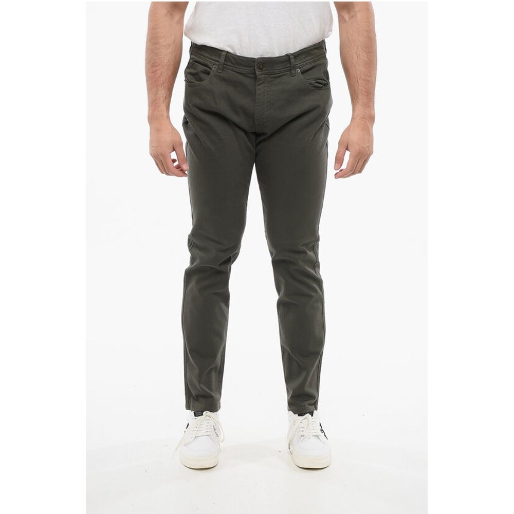 

CC COLLECTION 5-карманные хлопковые брюки Corneliani, Green