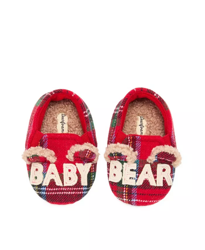 

Детские тапочки-медвежонок с закрытой спинкой Dearfoams, мультиколор