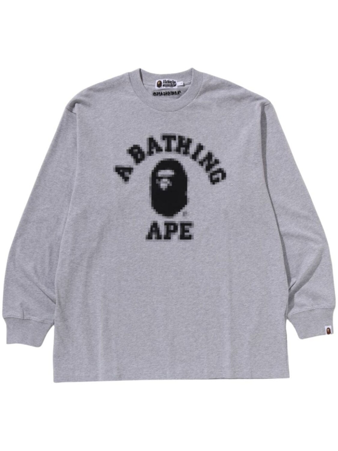 

Толстовка с логотипом BATHING APE A Bathing Ape, серый