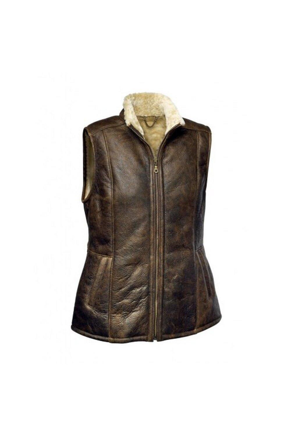 

Жилет Gilly из овчины Eastern Counties Leather, коричневый