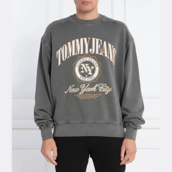 

Толстовка обычного кроя Tjm boxy luxe varsity Crew Tommy Hilfiger, черный