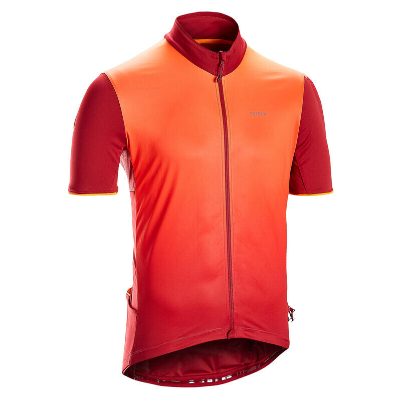 

Велосипедный трикотаж Van Rysel, цвет burgunderrot/fluoreszierendes neonorange