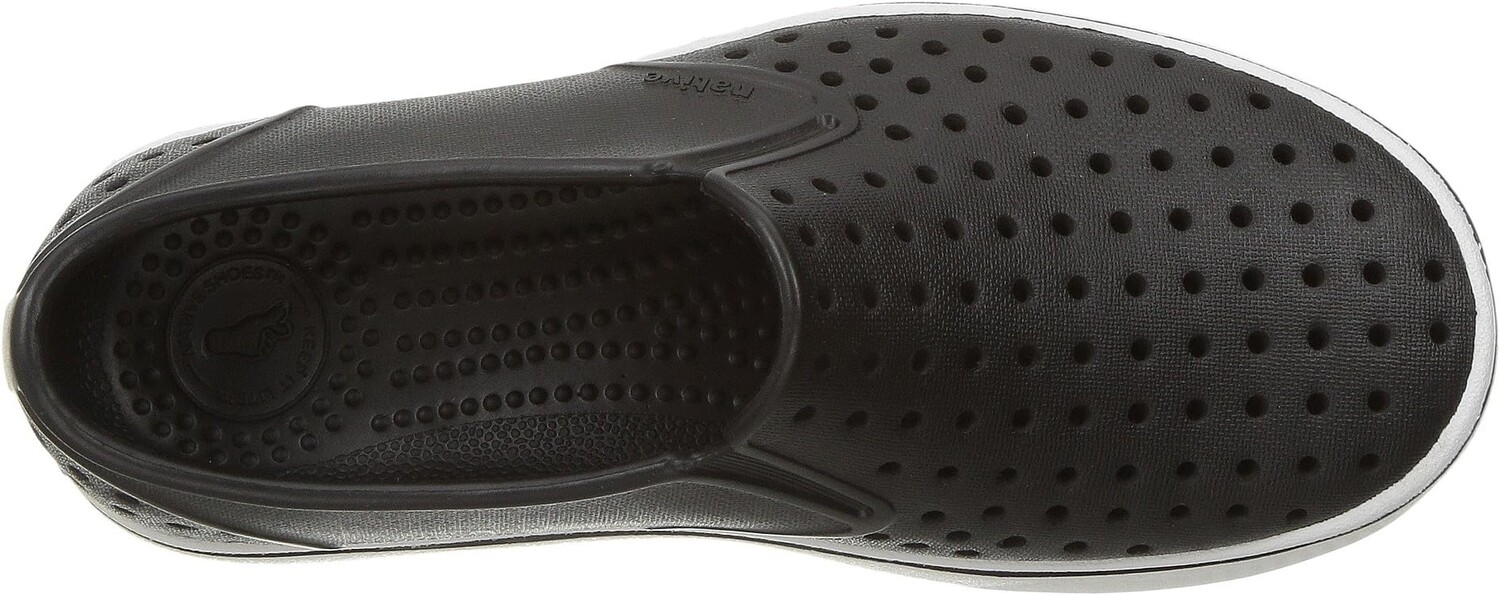 Кроссовки Miles Slip-On Sneakers Native Shoes Kids, цвет Jiffy Black/Shell White — фото 2