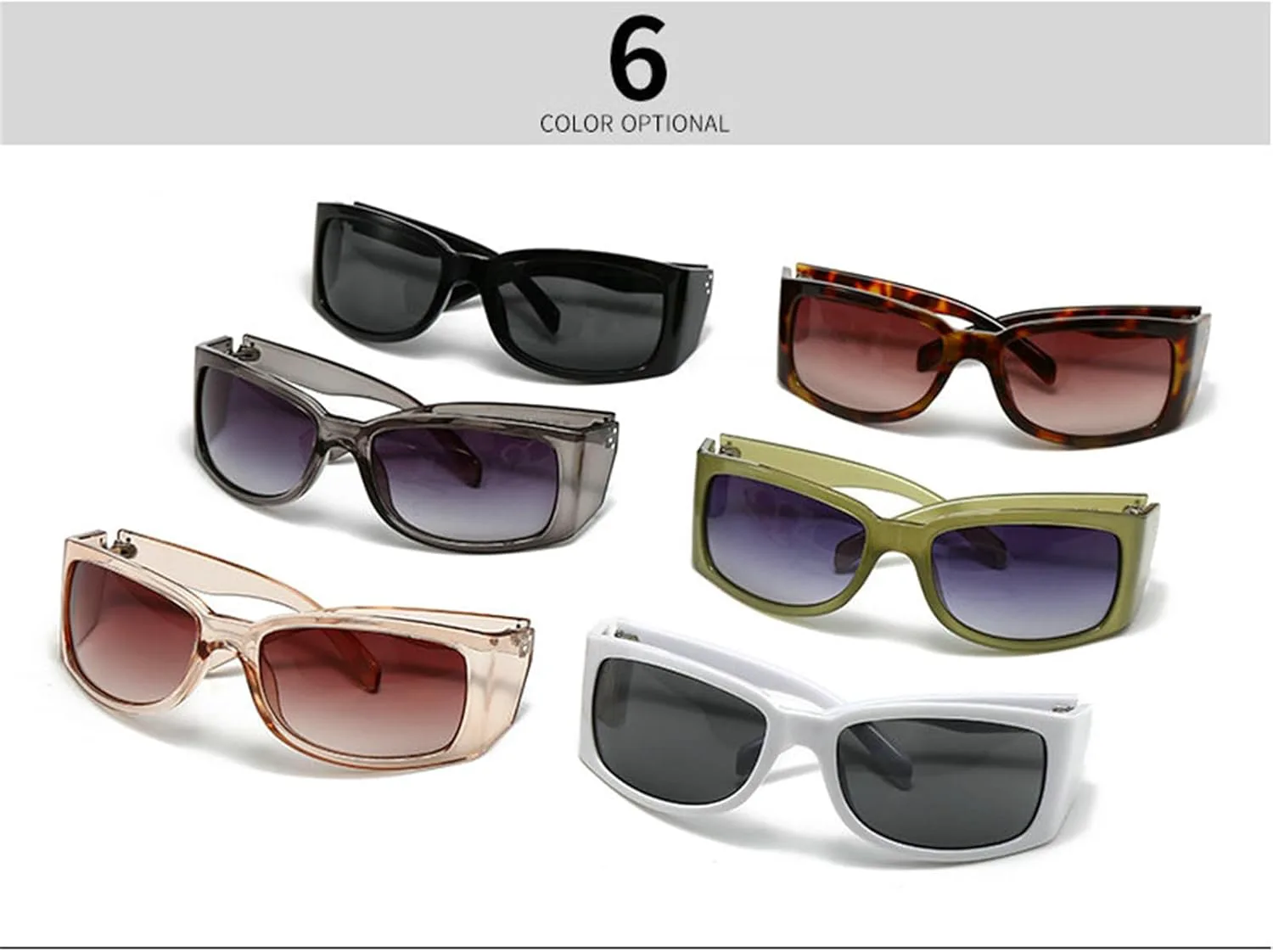 

Солнцезащитные очки-обтекатели Helena для женщин и мужчин, модные очки в стиле Y2k, большие футуристические овальные очки, стильные солнцезащитные очки, C6