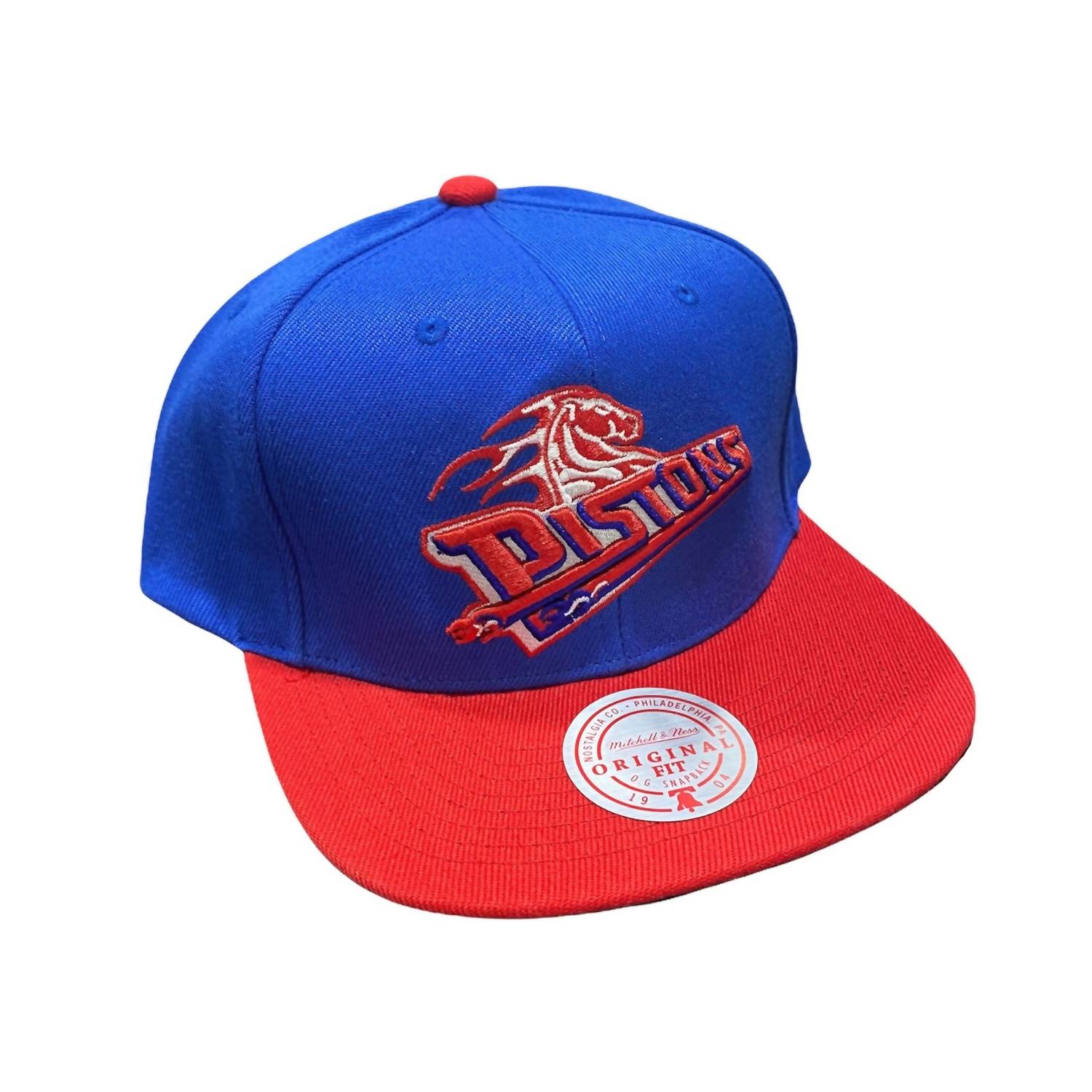 

Мужская бейсболка NBA Detroit Pistons Reload 2.0 Snapback в синем/красном цвете Mitchell & Ness