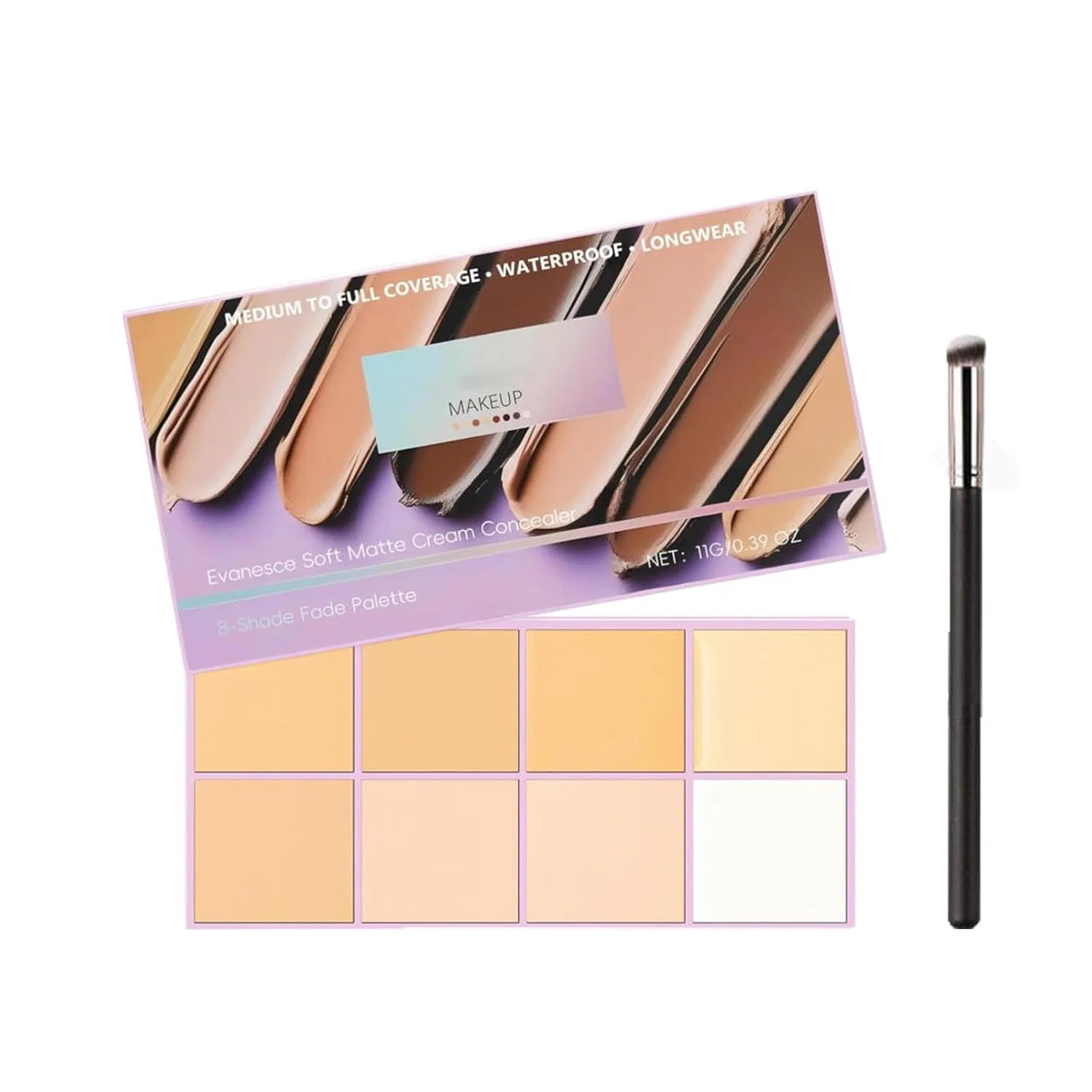 Крем для лица — Палитра кремовых консилеров Soft Matte 8 цветов Generisch, Bright Colour