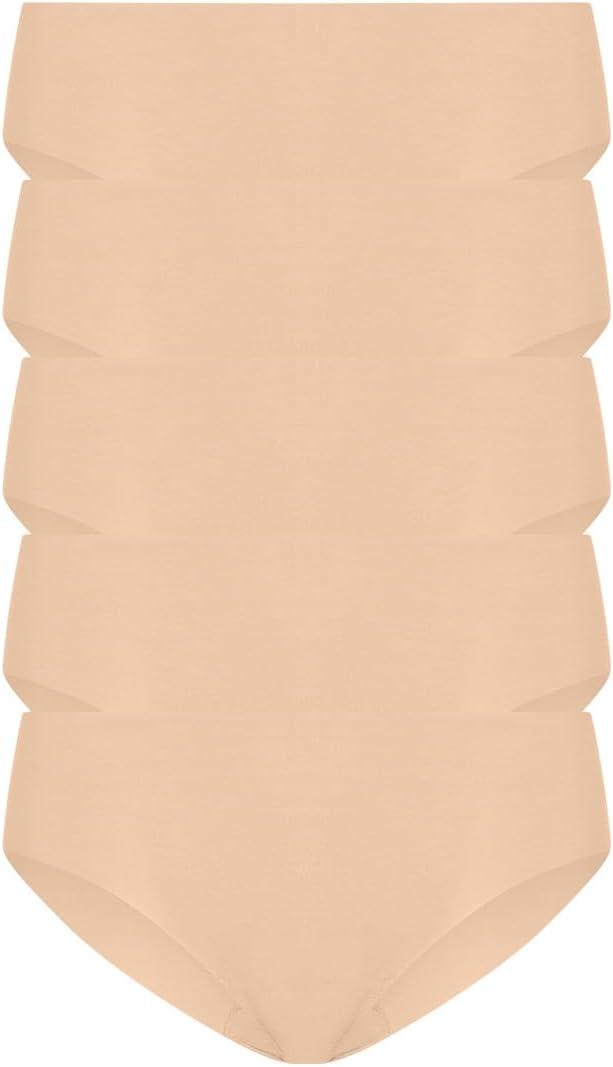 

Женские однотонные бикини, комплект из 5 пар Commando, Beige