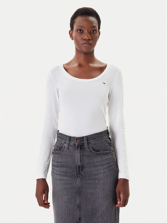 

Блузка обычного кроя DW0DW20921 Tommy Jeans, белый