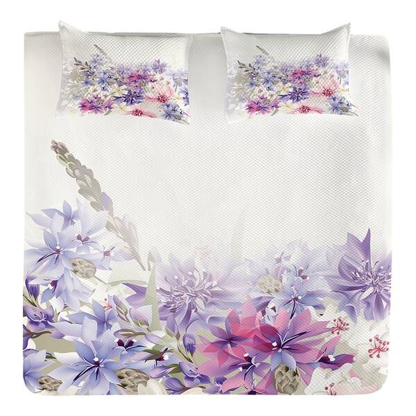 

Покрывало twentyfourn-Set Blumen, 220 см цвет rosa/lila