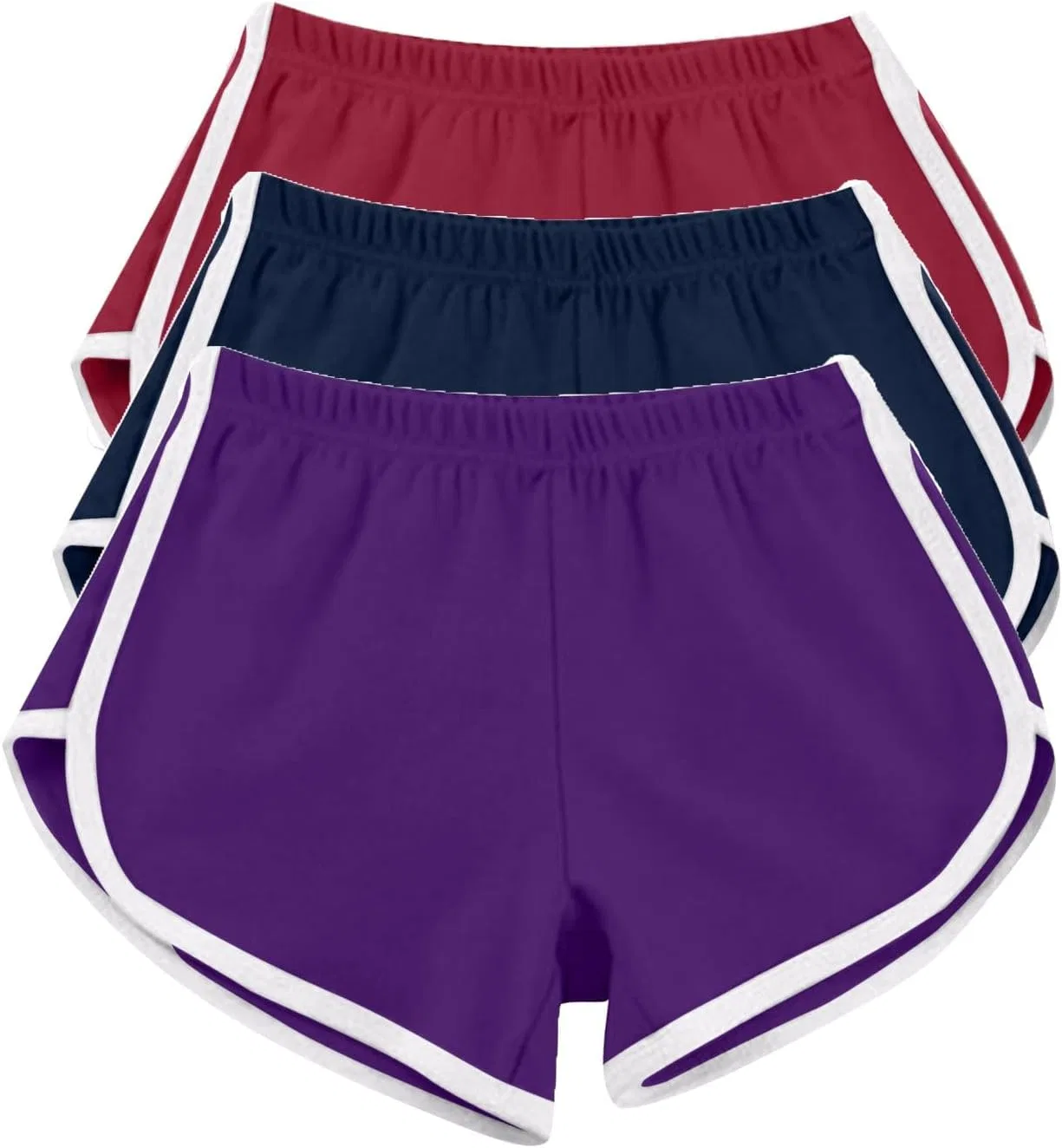 Женские шорты для активного отдыха, Generic, 3 шт, A07_purple