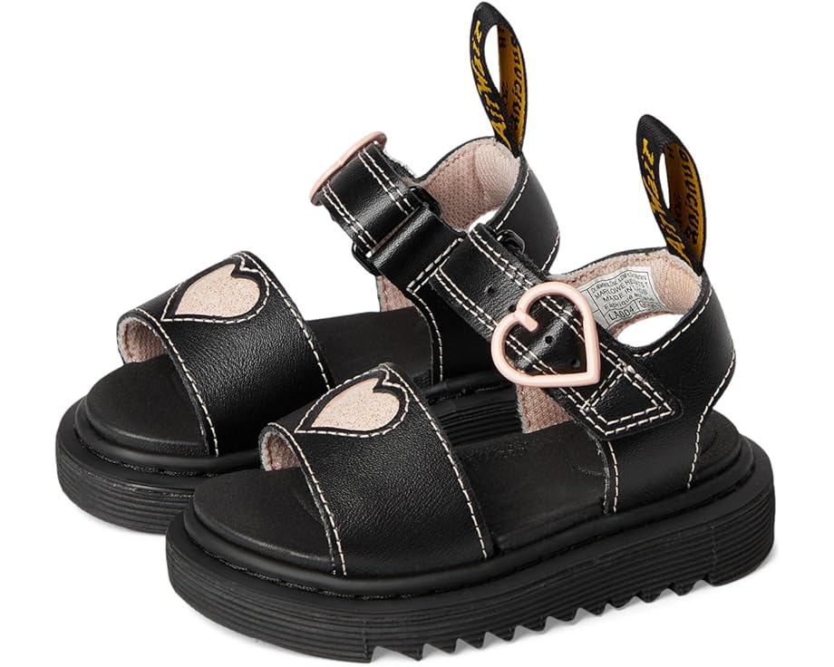 

Сандалии Dr. Martens Kid's Collection Marlowe Hearts, черный