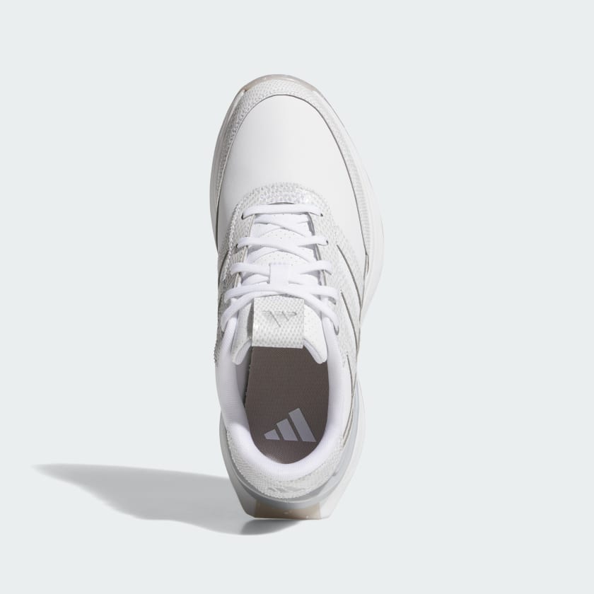 Женские кожаные кроссовки для гольфа Adidas S2G 25 без шипов, белый/серебряный — фото 3