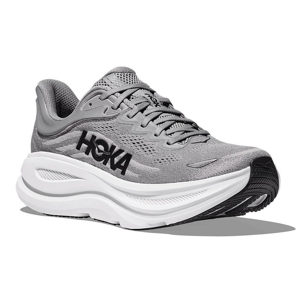 Беговые кроссовки Hoka Bondi 9 Wide (мужские), Galactic Grey/Stellar Grey