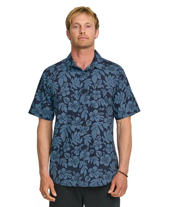 

Мужская классическая рубашка с коротким рукавом Waikoloa Quiksilver, синий