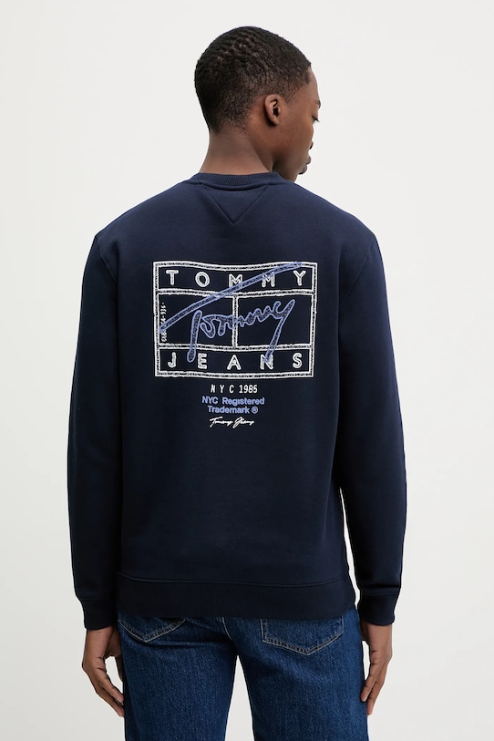 

Хлопковая толстовка Tommy Jeans, темно-синий