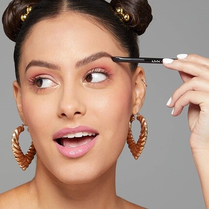 Профессиональная двойная кисть для бровей, Nyx Professional Makeup — фото 3