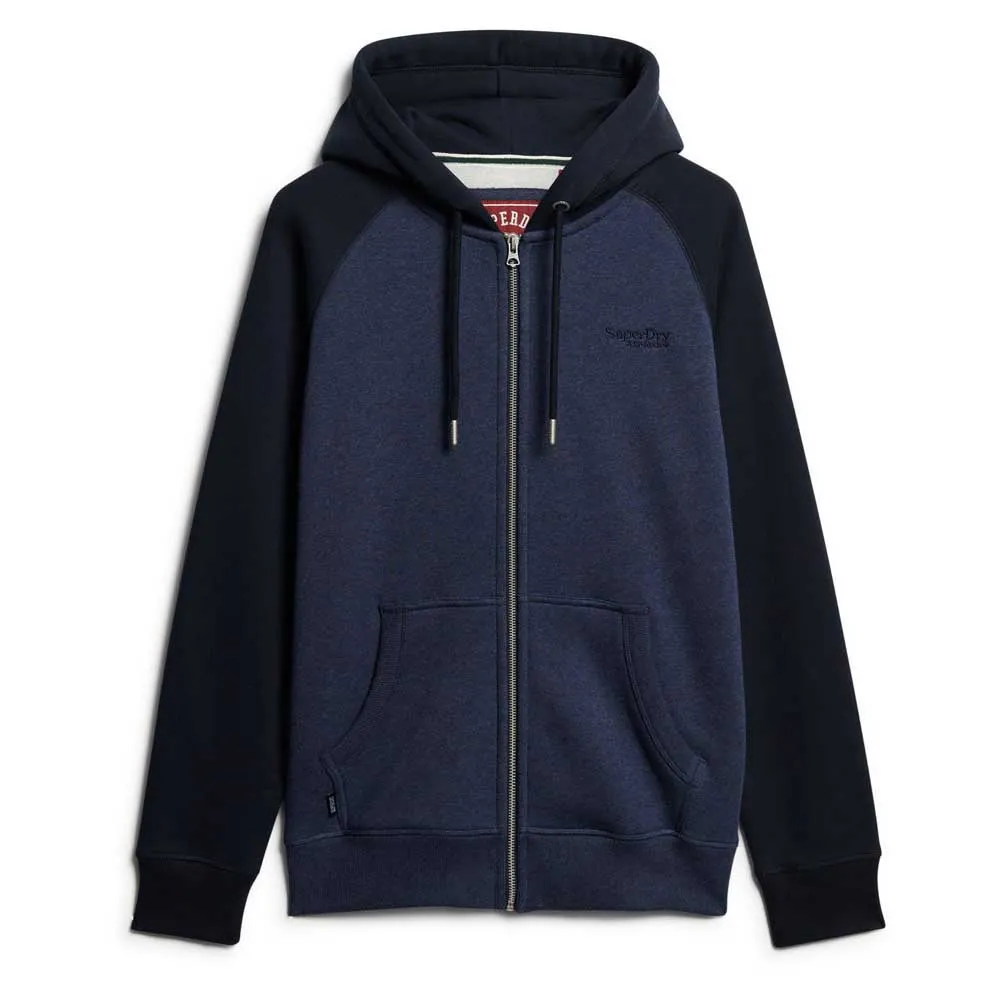 

Толстовка Superdry Essential Baseball full zip, синий
