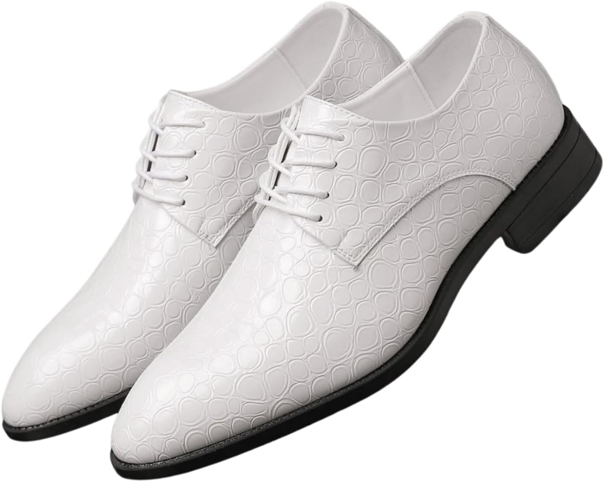 

Мужские кожаные туфли на шнуровке Santimon, уникальные модные оксфорды для повседневного и делового образа, белый