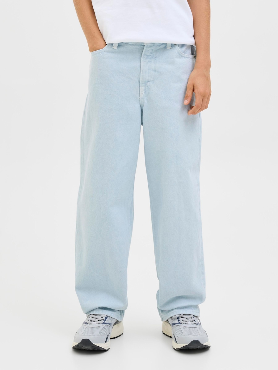 Мешковатые джинсы Jack & Jones Junior JJIALEX JJORIGINAL, светло-голубой — фото 4