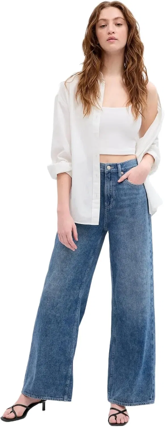 Джинсы Wide Leg GAP, Dark Wash Brooklyn