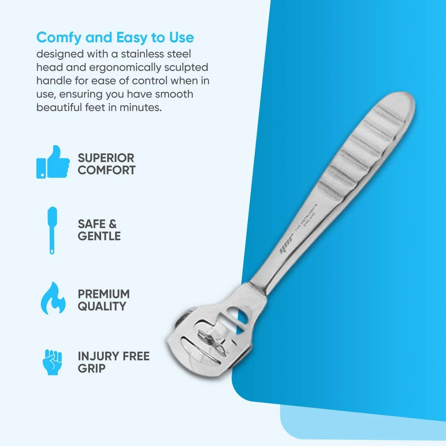 Терка для удаления мозолей YNR Callus Remover из нержавеющей стали Ynr — фото 2