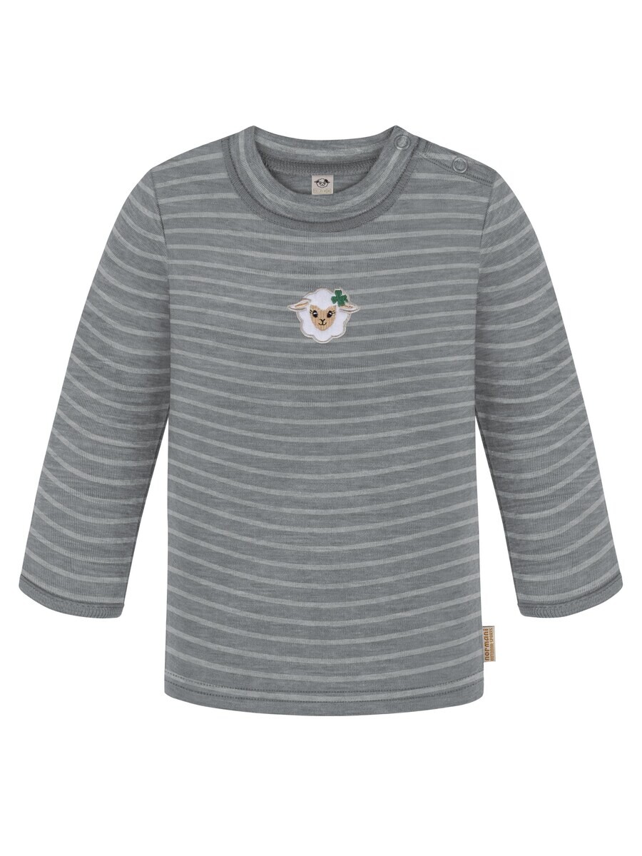 Лонгслив normani Shirt Taupo, цвет grey/green/rose — фото 2