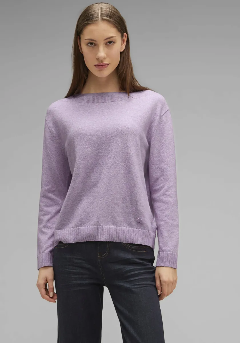 

Вязаный свитер STREET ONE в крапинку, цвет Soft Pure Lilac