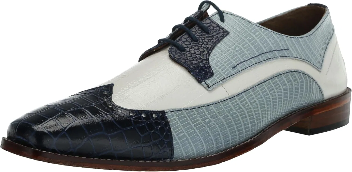 Туфли Stacy Adams Herren Gallinari Wingtip SchnürschuhOxford, Dark Blue Multi