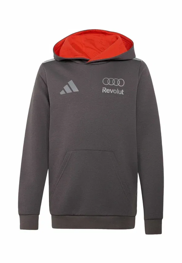 Толстовка с капюшоном Audi revolut f1 team driver youth hoodie Adidas Performance, серый страта