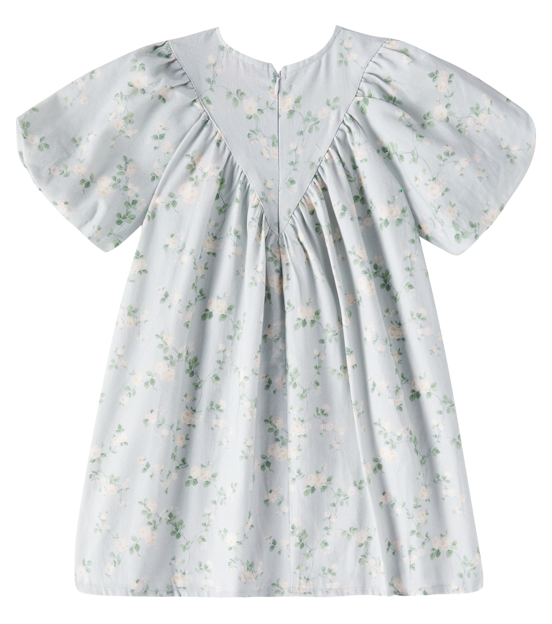 Цветочное хлопковое платье из шамбре Petite Amalie  , Cream Bud Print — фото 3