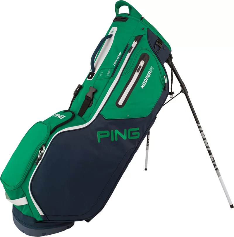 

Сумка для гольфа PING 2020 Hoofer на 14 подставок, синий/зеленый/белый