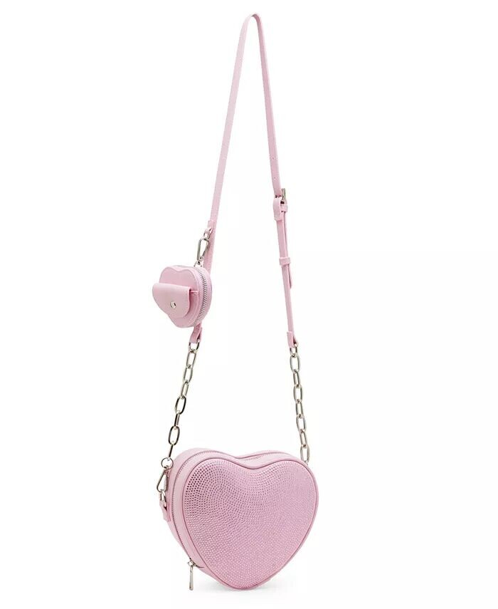 

Сумка через плечо Lola Heart со стразами Madden Girl, розовый