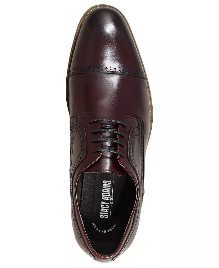 Мужские оксфорды Dickinson Cap Toe Stacy Adams, красный — фото 4