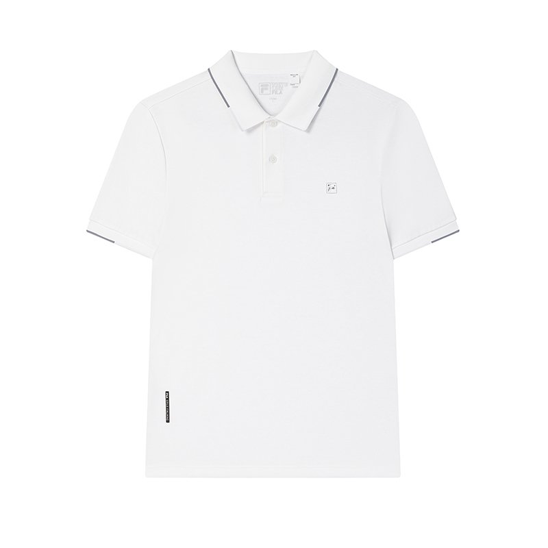 

FILA Белая футболка Polo мужская стандартная White, Белый, FILA Белая футболка Polo мужская стандартная White