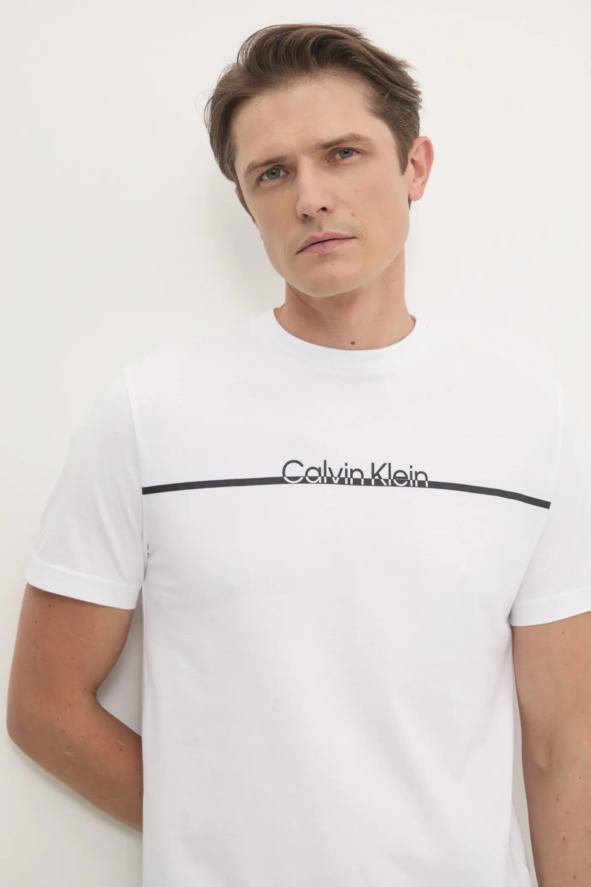 

Хлопковая футболка Calvin Klein, белый