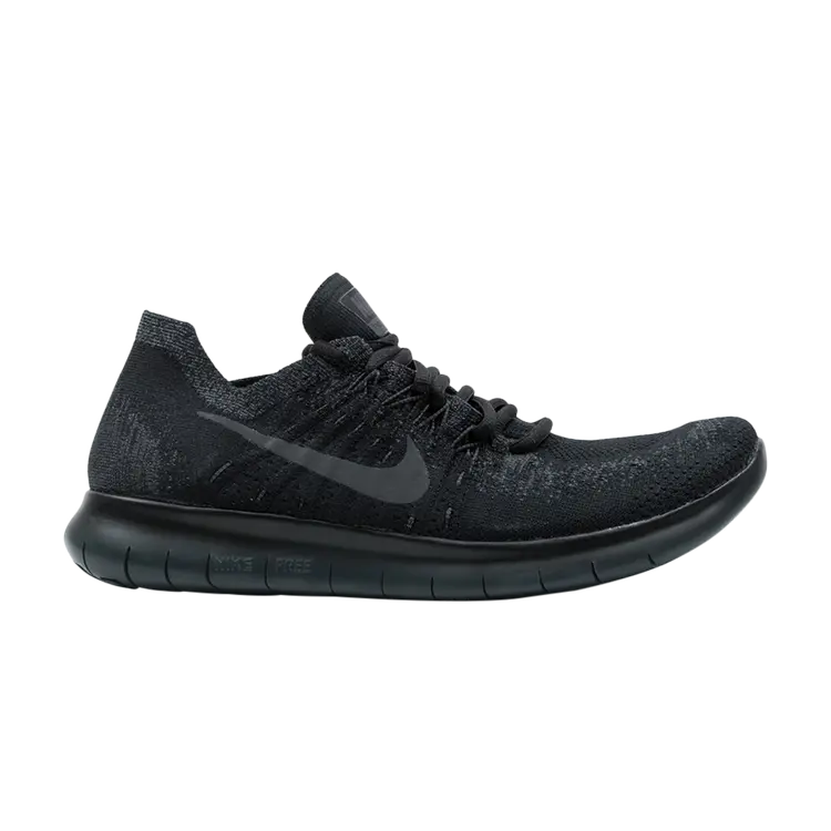 

Кроссовки Nike Free RN Flyknit 2017 'Black Anthracite', черный