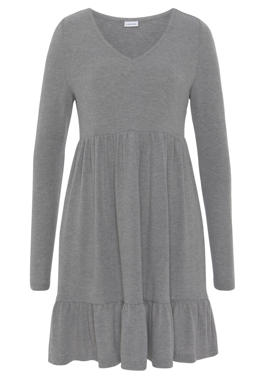 

Мини платье LASCANA Dress, светло-серый