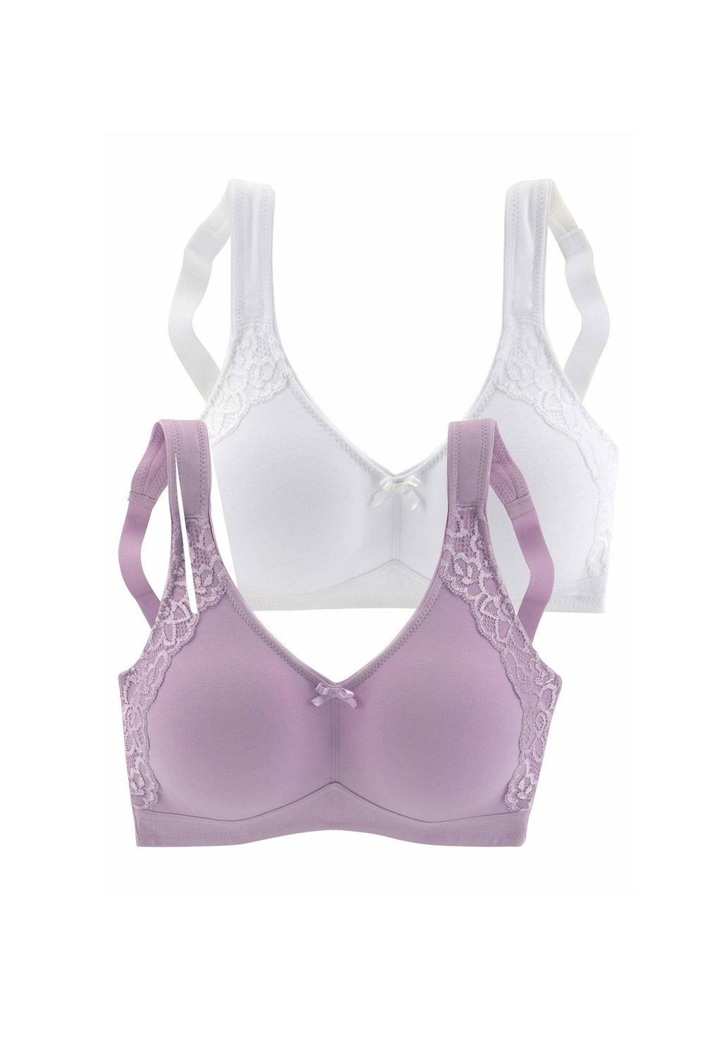 

Треугольный бюстгальтер SOFT 2 PACK LASCANA, белый