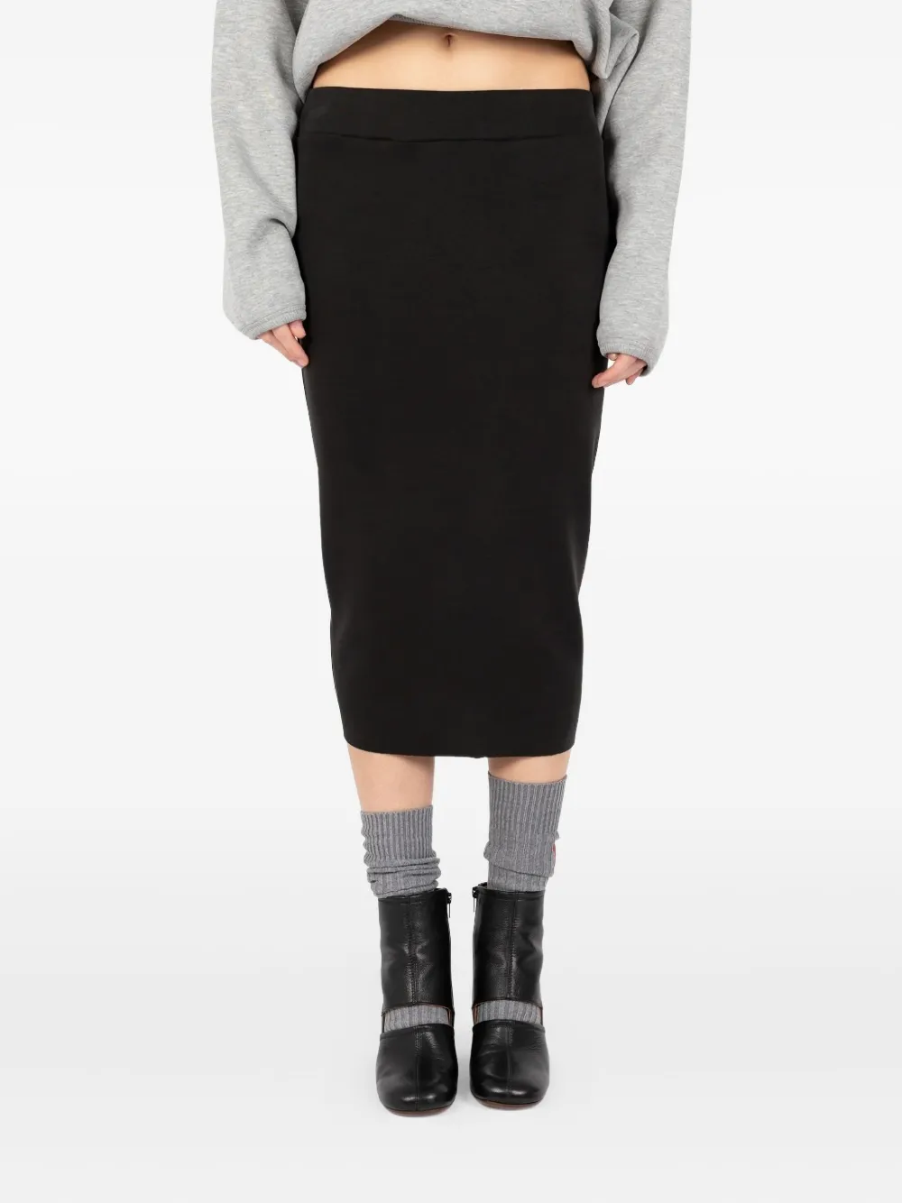 

Юбка миди Cadil со сборками Société Anonyme, черный