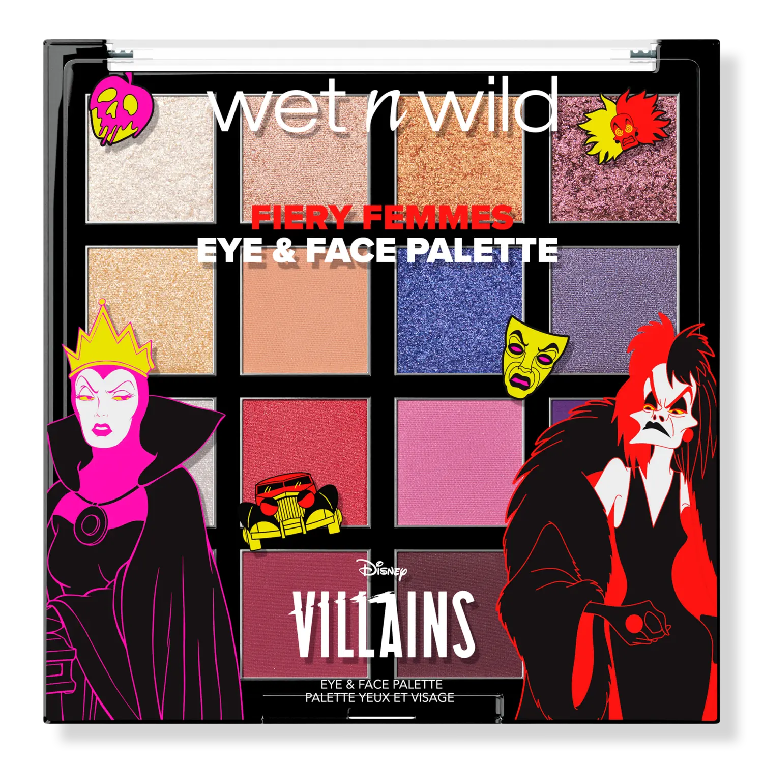

Палитра теней Disney Villains Fiery Femmes Eye & Face Palette - Unleashed Wet n Wild