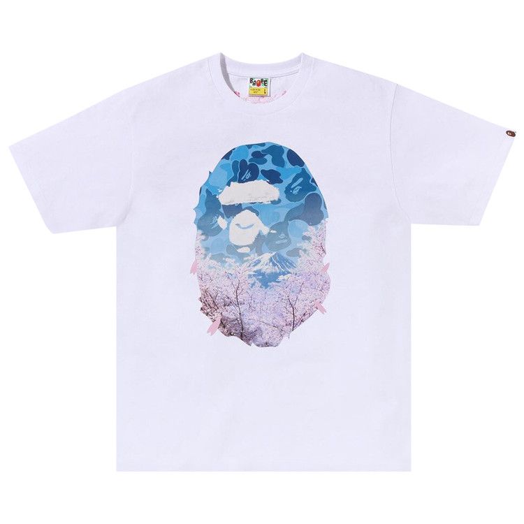 

Топ BAPE Sakura Photo Ape Head, White