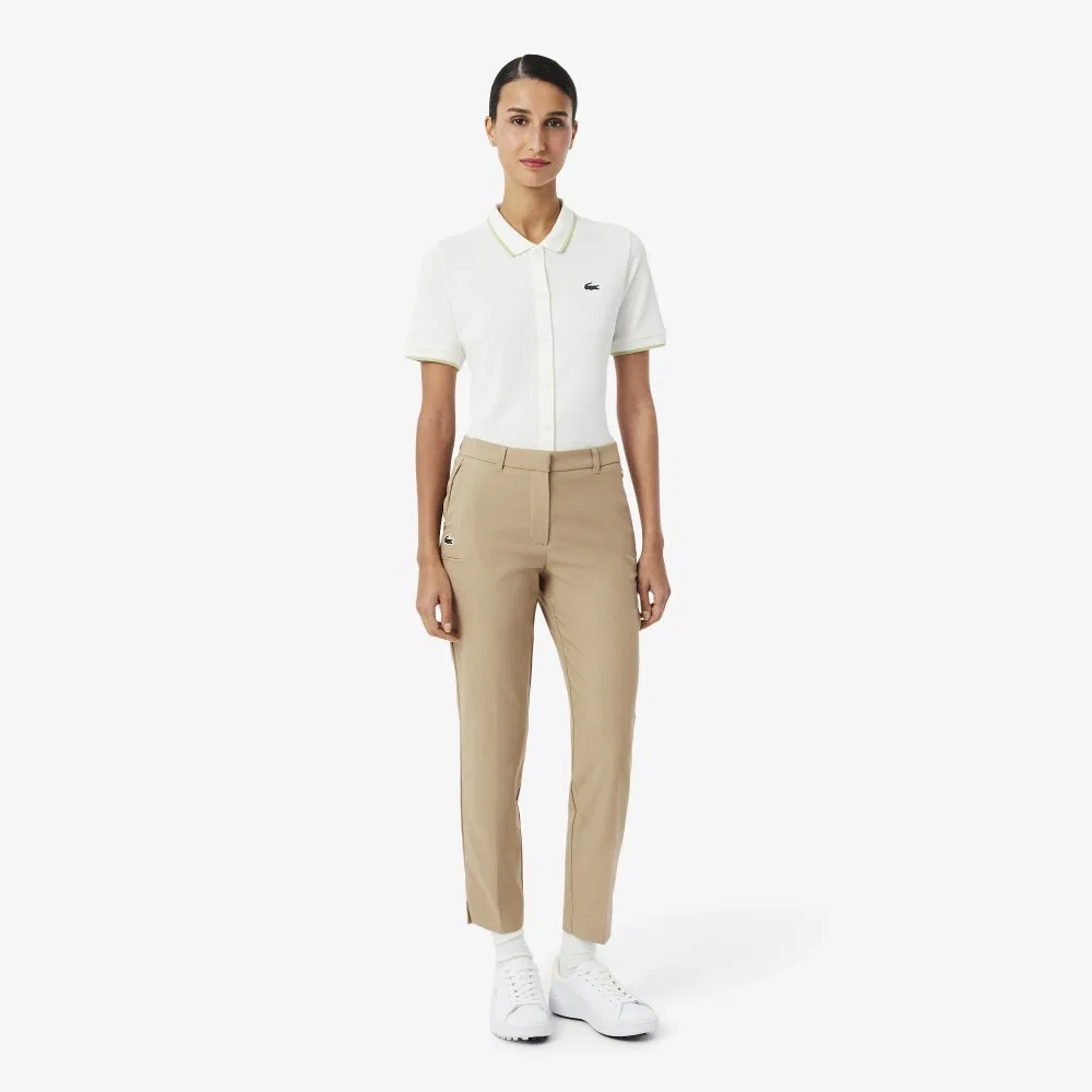 Гольф-брюки Lacoste с разрезами, бежевые