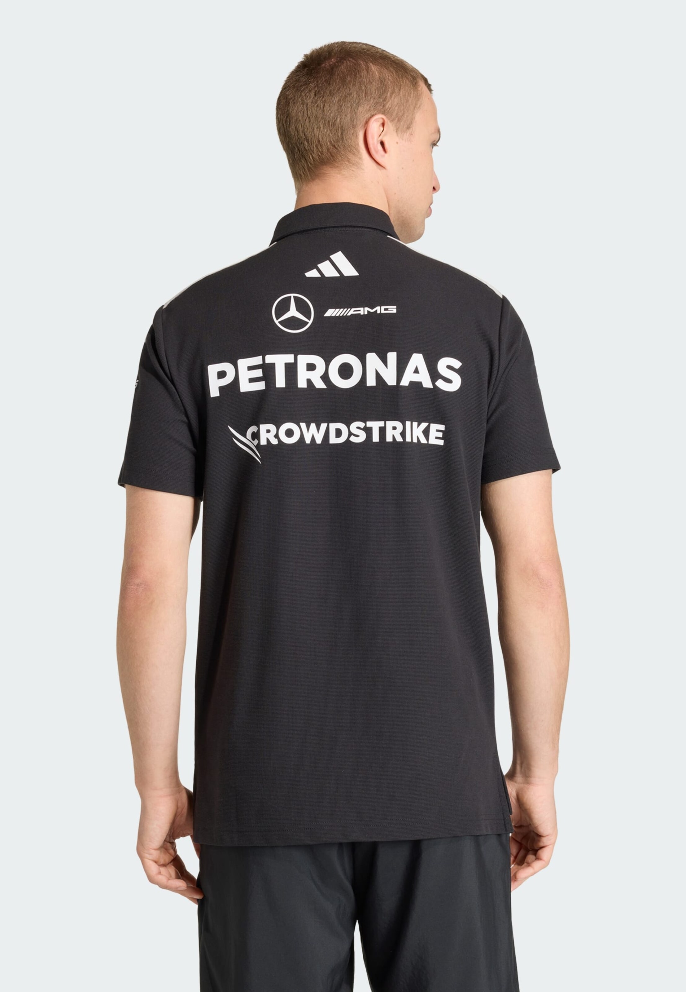 Adidas Performance Футболка Performance 'Mercedes - AMG Petronas Formula 1 Team Engineers' в черном цвете — фото 3